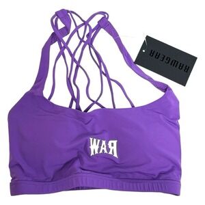 RAWGEAR‎ Purple Sports Bra Athletic Strappy Back Workout Gym Size XS